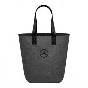 Mercedes-Benz Tote Bag Germany | Charcoal Gray Felt Tote Bag